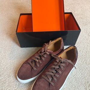 Magnanni Men's Brown Suede Sneakers